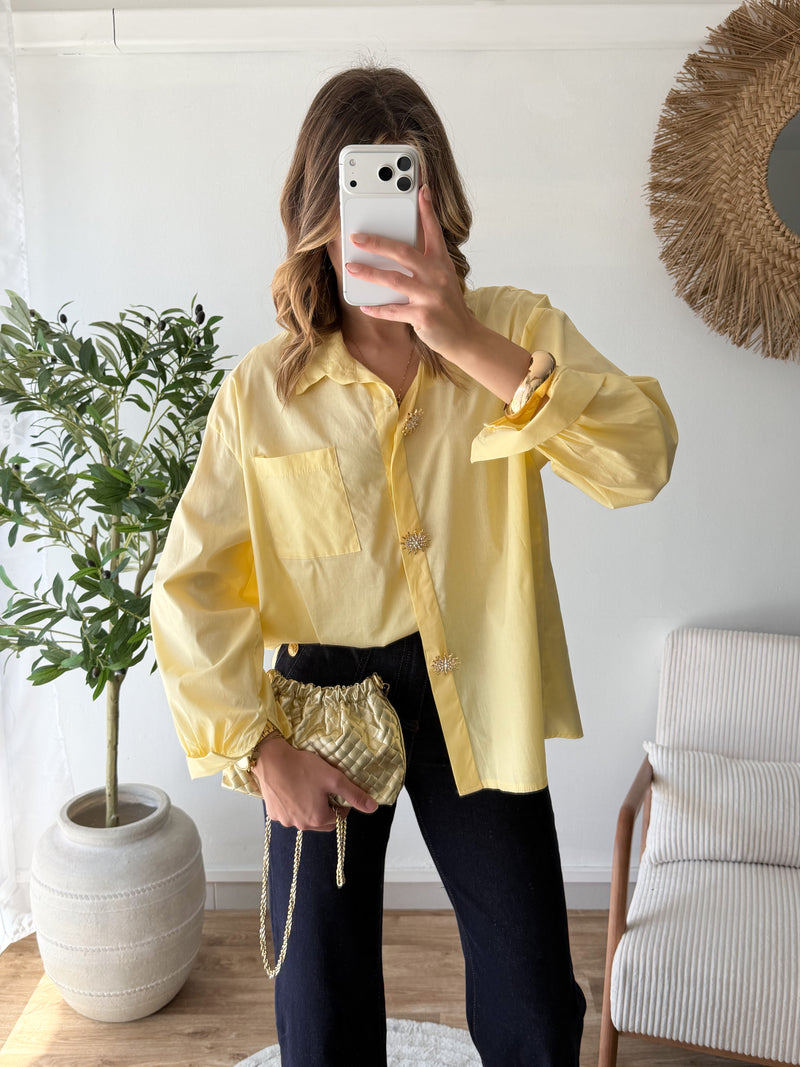 Chemise soleil jaune
