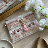 Pochette bohème rose