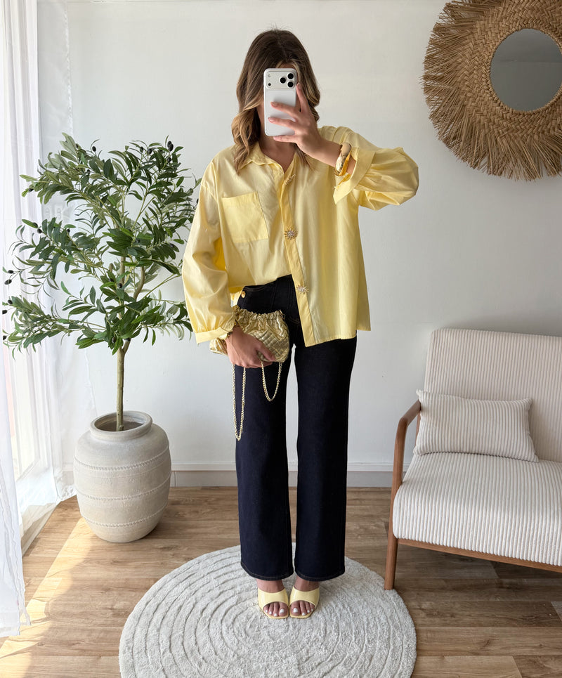 Chemise soleil jaune