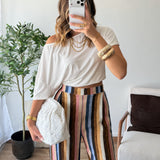 Top asymétrique blanc
