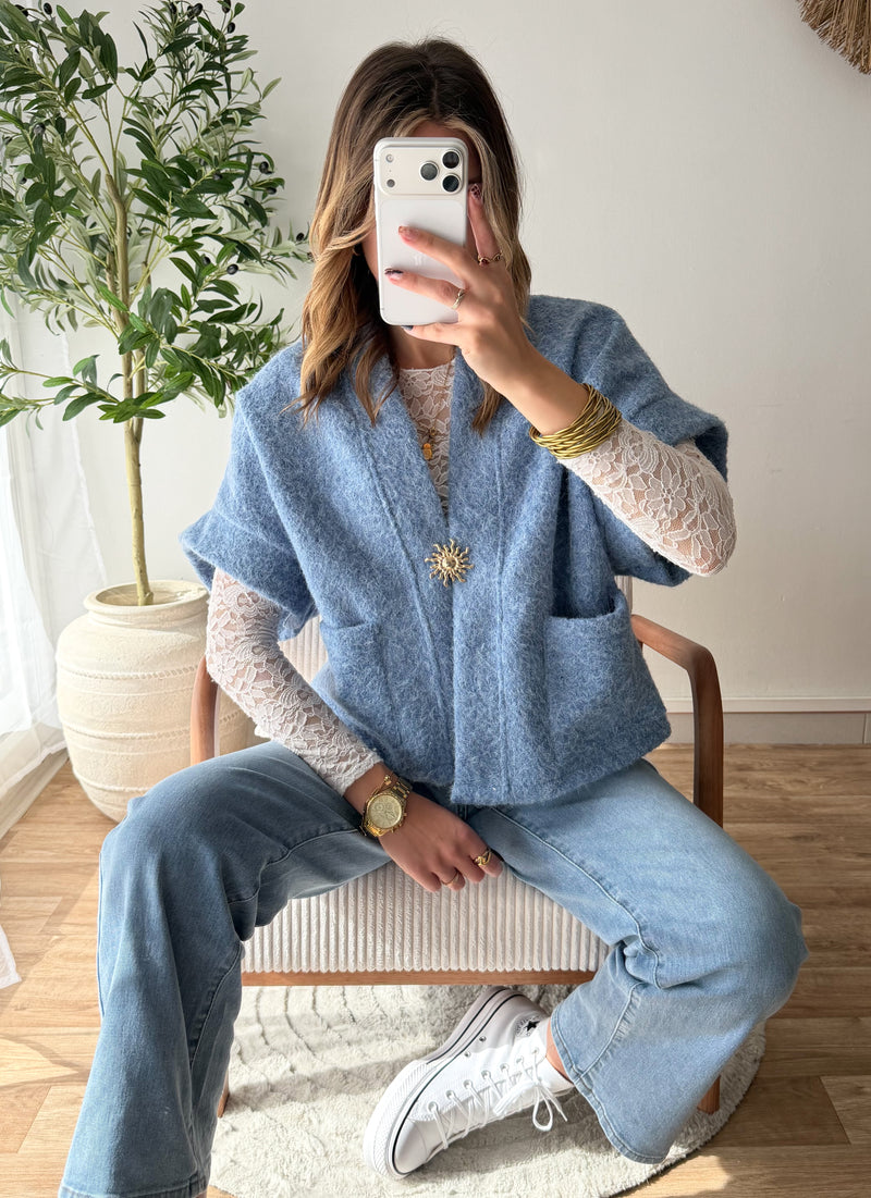 Veste sun bleu