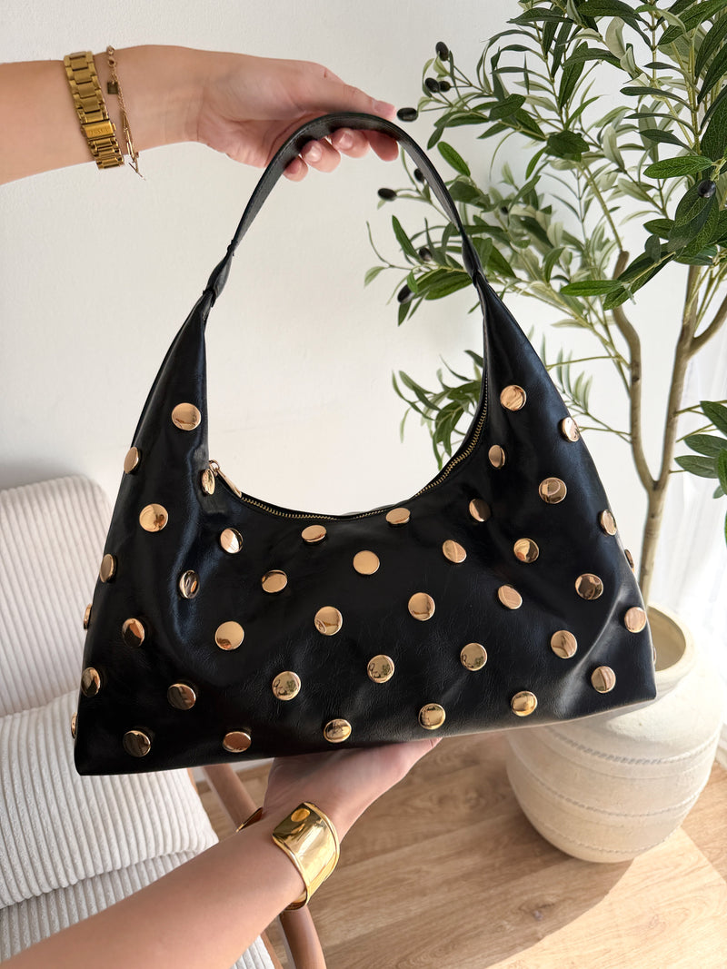 Sac clouté noir
