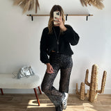 Pantalon sequins avec short intégré