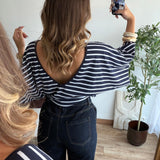Top Solene bleu marine