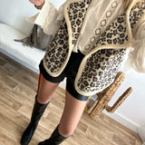 Veste sans manches leopardo