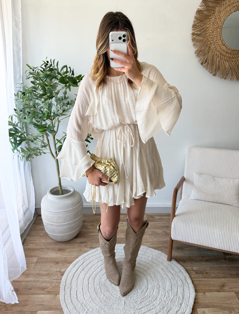 Robe Malia écru