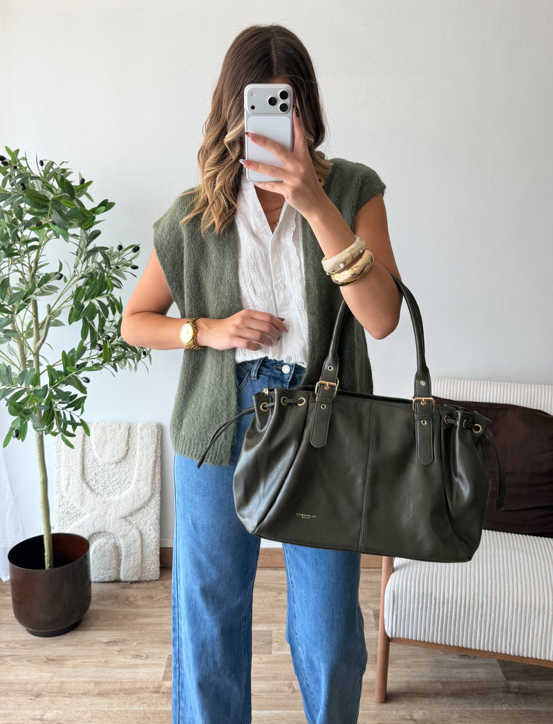 Gilet sans manches kaki